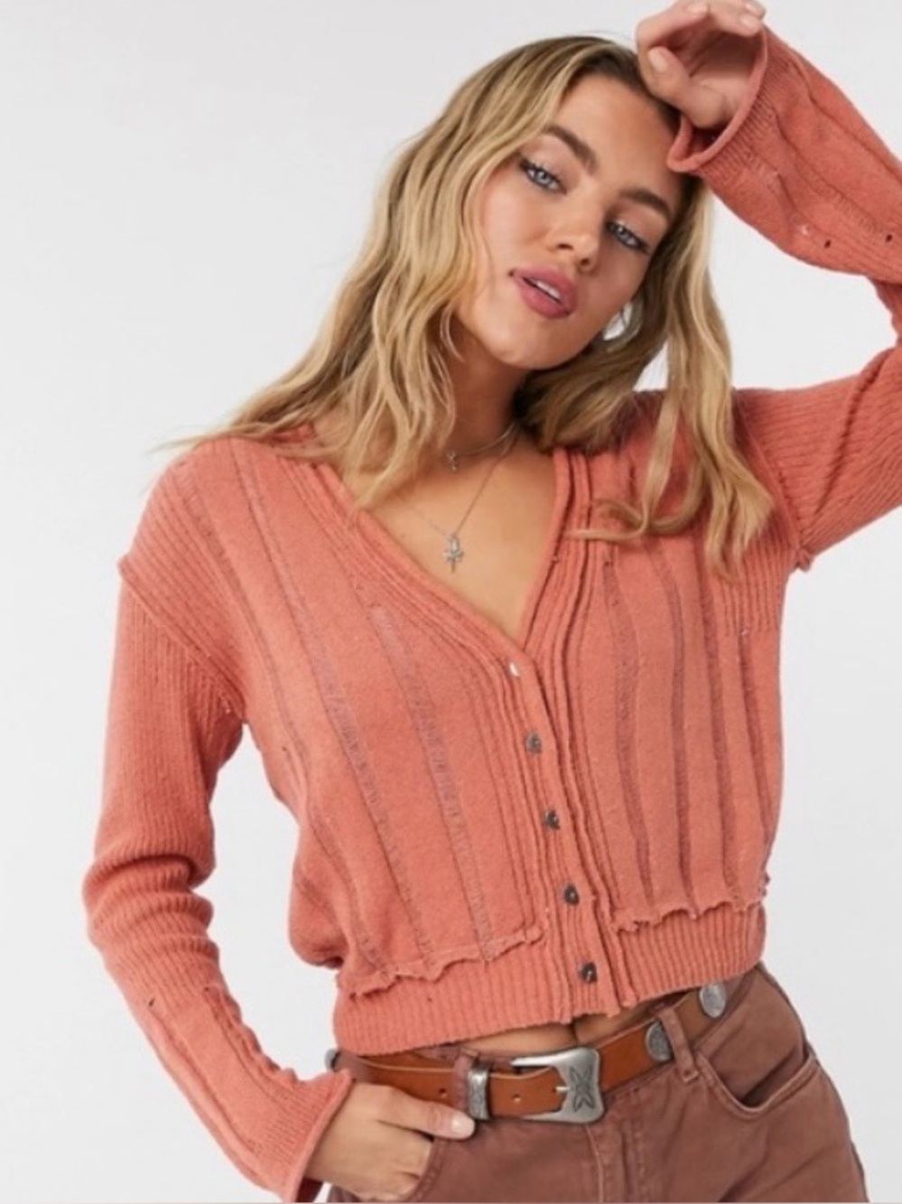 Free People Stevie Knit Cardigan Size S